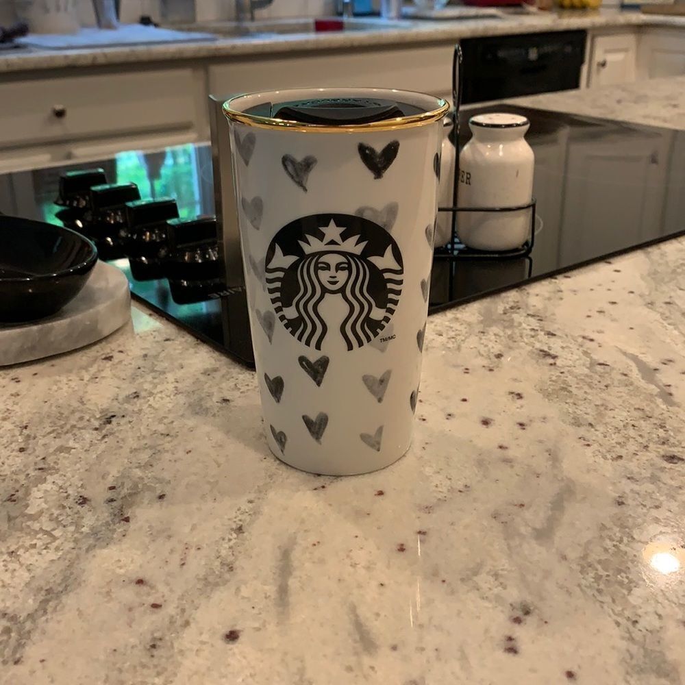 Starbucks Black Hearts 2014 ToGo Cup 12 oz